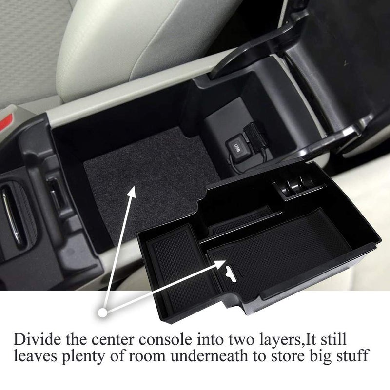 Vesul Center Console Armrest Storage Box Compatible with Honda Civic 2012 2013 2014 2015 ABS Tray Insert Organizer Glove Pallet - Image 3